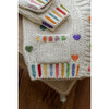 Women's Hand Embroidered Rainbow Hearts Cardigan  - Sweaters - 7