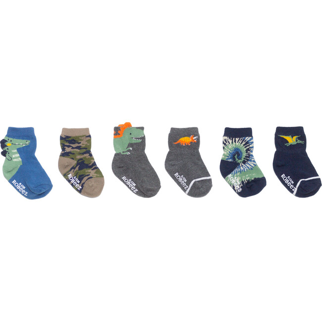 Roar Some Socks 6 Pack, Olive