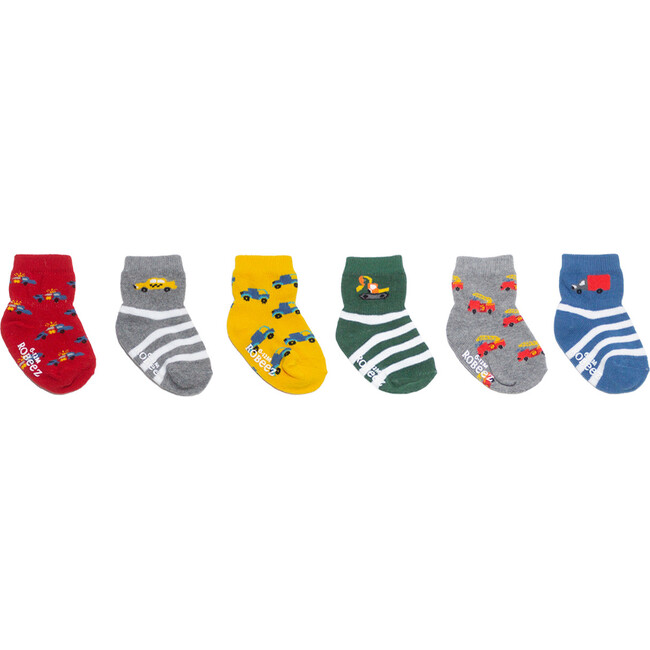 On The Move Socks 6 Pack, Primary