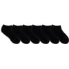 Solid No Show Socks 6 Pack, Black - Socks - 1 - thumbnail