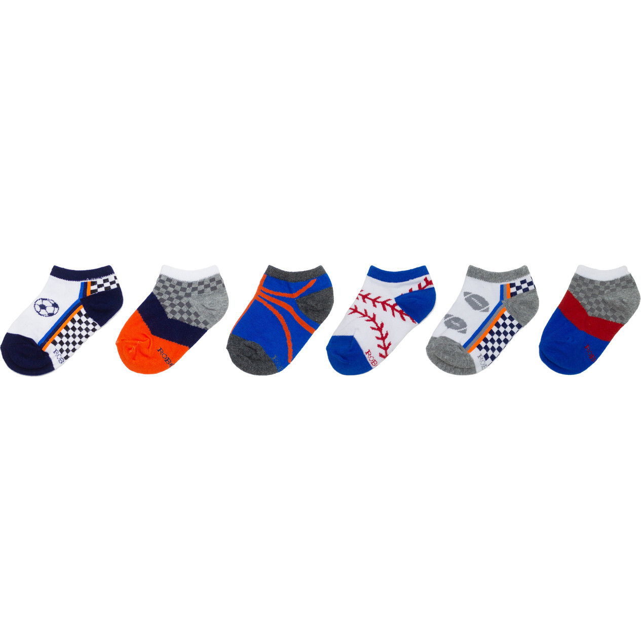 Sports No Show Socks 6 Pack, Pastel - Socks - 1