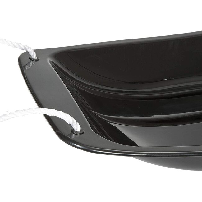 48" Toboggan Snow Sled, Black - Sleds - 3