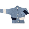 Fluffy Cardigan, Pastel blue - Cardigans - 1 - thumbnail
