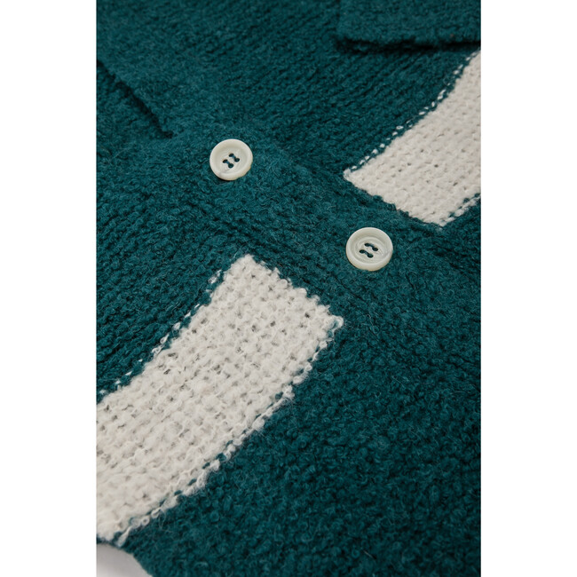 Fluffy Cardigan, Emerald - Cardigans - 4