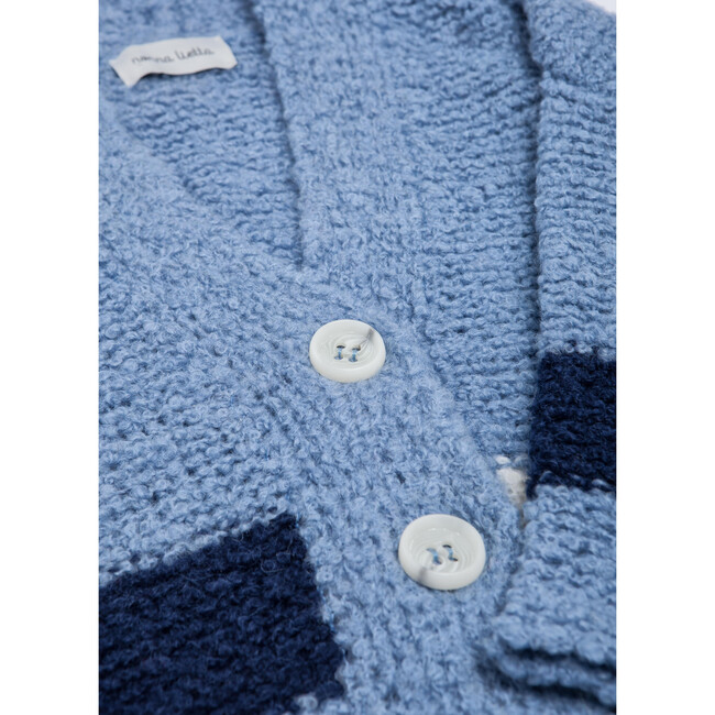Women's Fluffy Cardigan, Pastel blue - Cardigans - 5