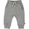 Soft Melange Pants, Gray - Pants - 1 - thumbnail