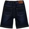 Soft Denim Shorts, Blue - Shorts - 2