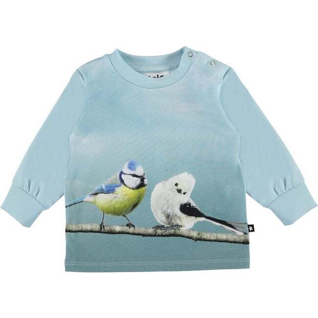 Bird Friends T-Shirt, Blue - Tees - 1