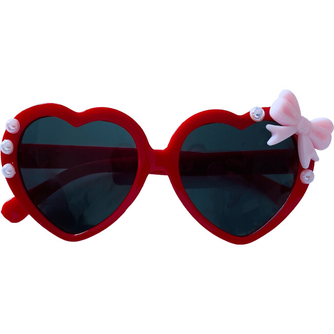 Ruby Red Anna Heart Sunnies, Red