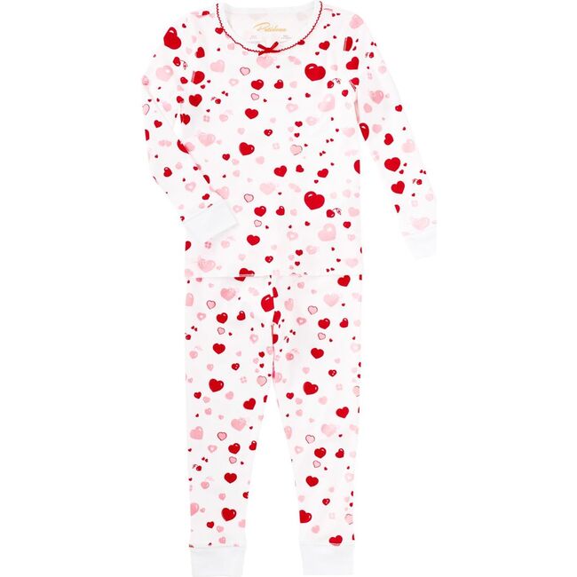 Sweetheart Dreams Pajama Set, Red - Pajamas - 1