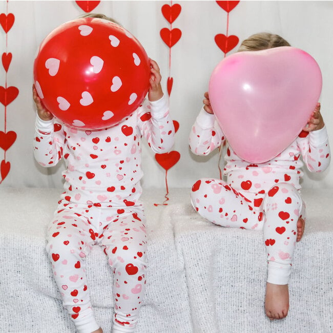 Sweetheart Dreams Pajama Set, Red - Pajamas - 4