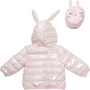 Packable Character Jacket, Pink Bunny - Coats - 4 - thumbnail