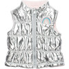 Reversible Minky Vest, Silver - Vests - 1 - thumbnail