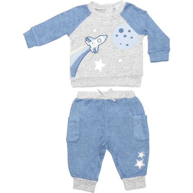 Luxe Lounge 2 Piece Set, Blue Space - Loungewear - 1