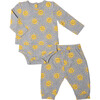 Super Soft 2 Piece Set, Grey - Loungewear - 2