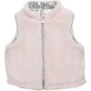 Reversible Minky Vest, Silver - Vests - 3