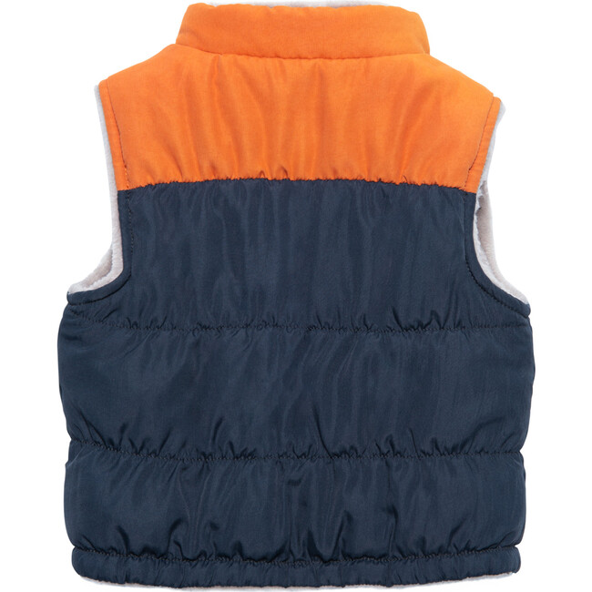 Reversible Minky Vest, Navy - Vests - 4