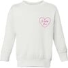 "2 cute 4 u" Classic Crewneck Fleece, White - Sweatshirts - 1 - thumbnail