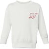 Heart Bow + Arrow Classic Crewneck Fleece, White - Sweatshirts - 1 - thumbnail