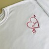 Women's Heart Bow + Arrow Supersoft Crewneck, White - Sweatshirts - 2 - thumbnail