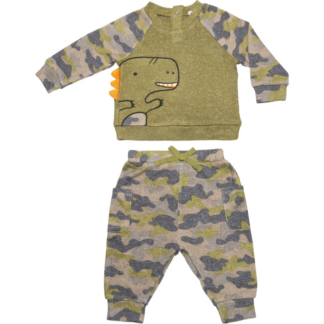 Luxe Lounge 2 Piece Set, Camo - Loungewear - 1