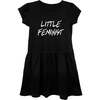 Little Feminist Dress, Black - Dresses - 1 - thumbnail