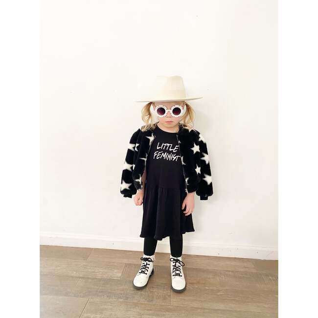 Little Feminist Dress, Black - Dresses - 3
