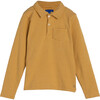 Finley Long Sleeve Polo, Mustard & White - Shirts - 1 - thumbnail