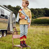 Finley Long Sleeve Polo, Mustard & White - Shirts - 4