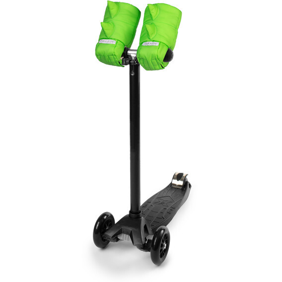 Kids DINO Scooter Warmmuffs, Green - Gloves - 1