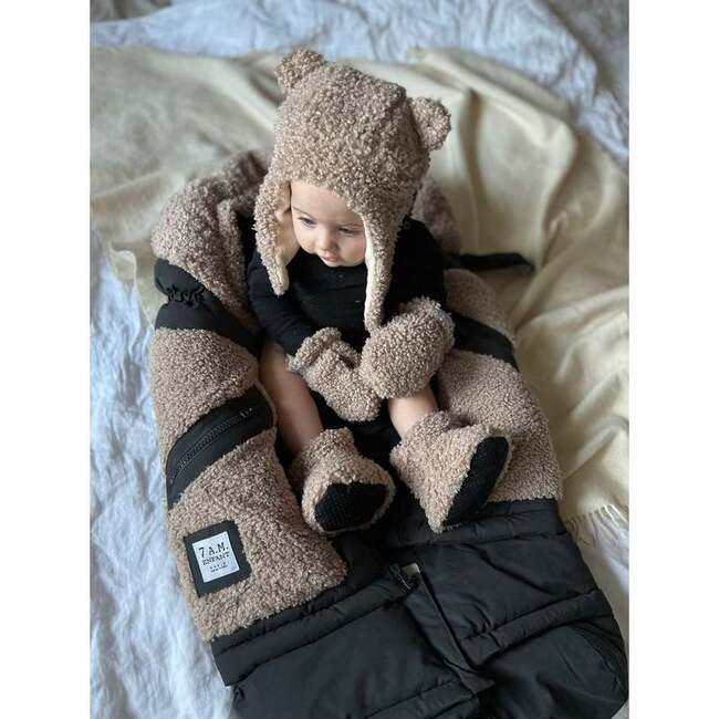 Teddy Baby Booties, Oatmeal - Booties - 5
