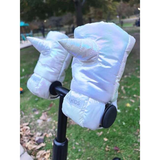 Kids UNICORN Scooter Warmmuffs, Iridescent - Gloves - 4