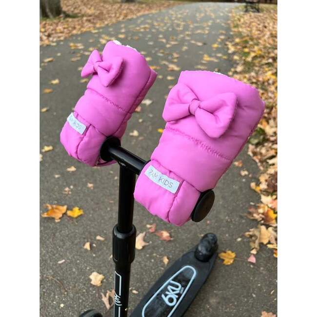 Kids BOWS Scooter Warmmuffs, Hot Pink - Gloves - 6