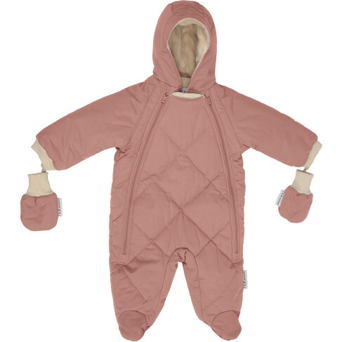 Benji Snowsuit Bebe, Rose Dawn Quilted - Snowsuits - 1