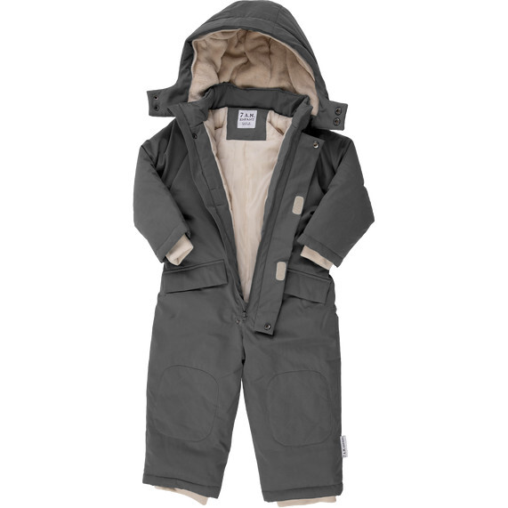 Benji Snowsuit Grand, Smokey Grey - Snowsuits - 3