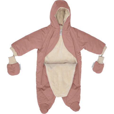 Benji Snowsuit Bebe, Rose Dawn Quilted - Snowsuits - 4