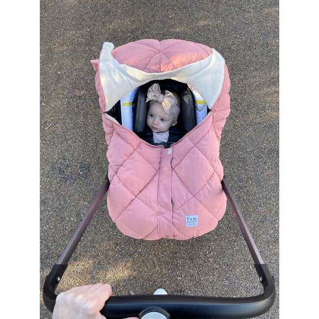 Benji Car Seat Cocoon, Rose Dawn Quilted