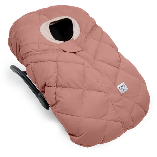 Benji Car Seat Cocoon, Rose Dawn Quilted - Stroller Accessories - 3