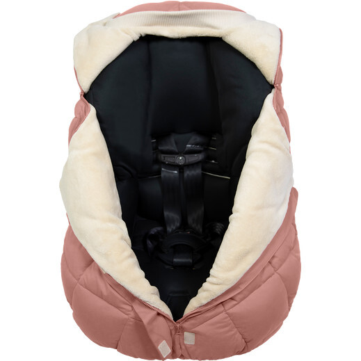 Benji Car Seat Cocoon, Rose Dawn Quilted - Stroller Accessories - 5