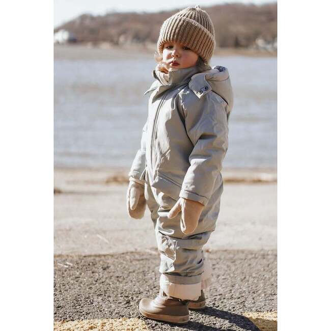 Benji Snowsuit Grand, Mirage Blue - 7AM Enfant Outerwear | Maisonette