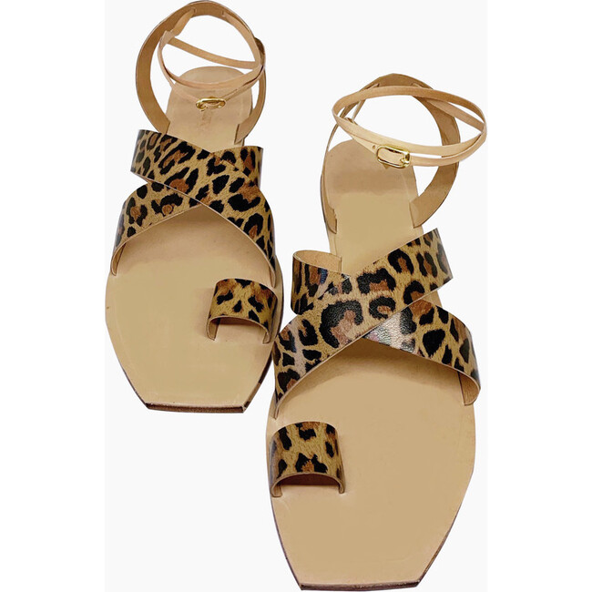 Women's Story Sandal, Leopard - Sandals - 1