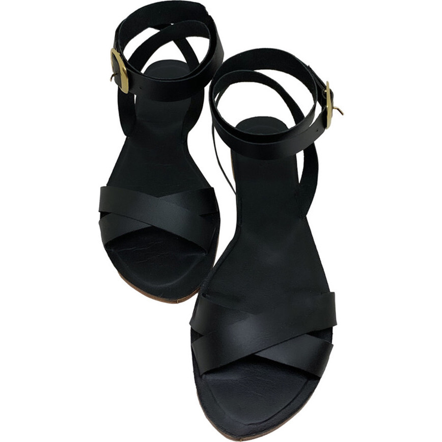Women's Bruni Sandal, Black - Sandals - 1
