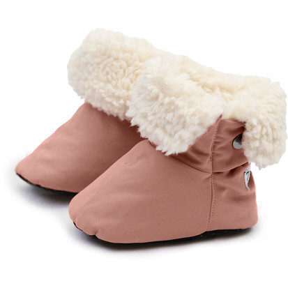 Benji Baby Booties, Rose Dawn Quilted - Booties - 1