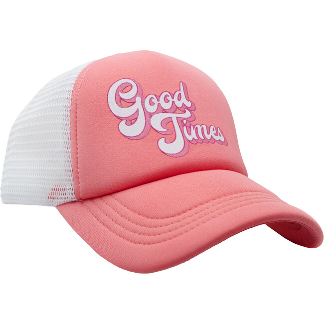 Good Times Trucker Hat, Sugar Coral