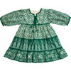 Jade Dress, Green Block Print - Dresses - 1 - thumbnail