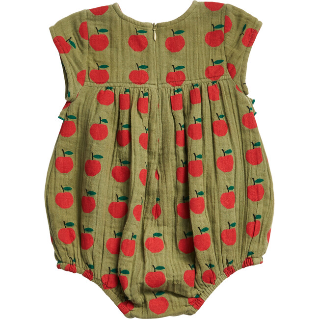 Frances Bubble, Olive Green Apple - Onesies - 2