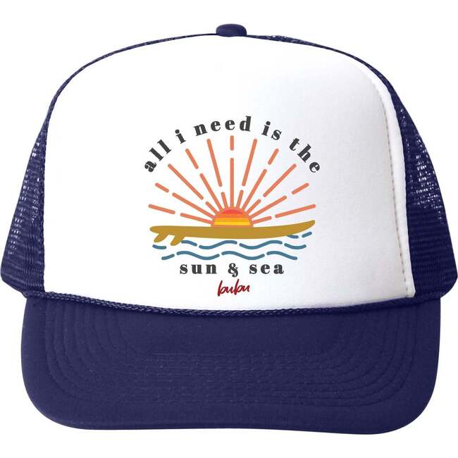 Sun & Sea Hat, Navy - Hats - 1