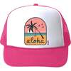 Aloha Swing Hat, Hot Pink - Hats - 1 - thumbnail