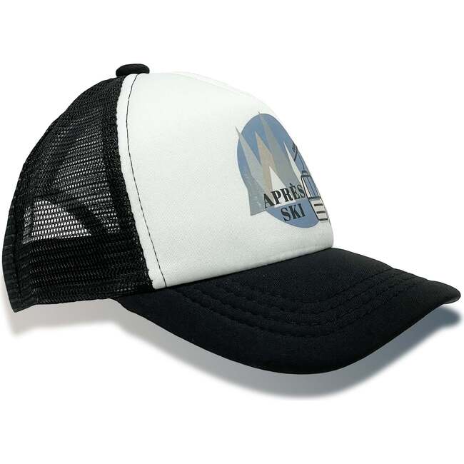 Apres Ski Hat, Black and White - Hats - 2