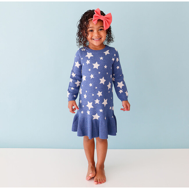 Long Sleeve Sweater Dress, Galaxy - Dresses - 3